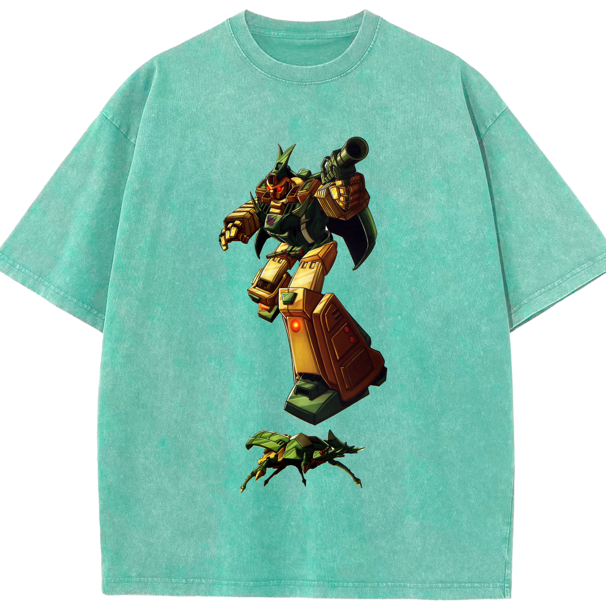 （画像用）  綿100% ヴィンテージ風 半袖Tシャツ（フロントプリント）